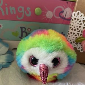 🔥🔥Ty colorful Owen owl puff toy.